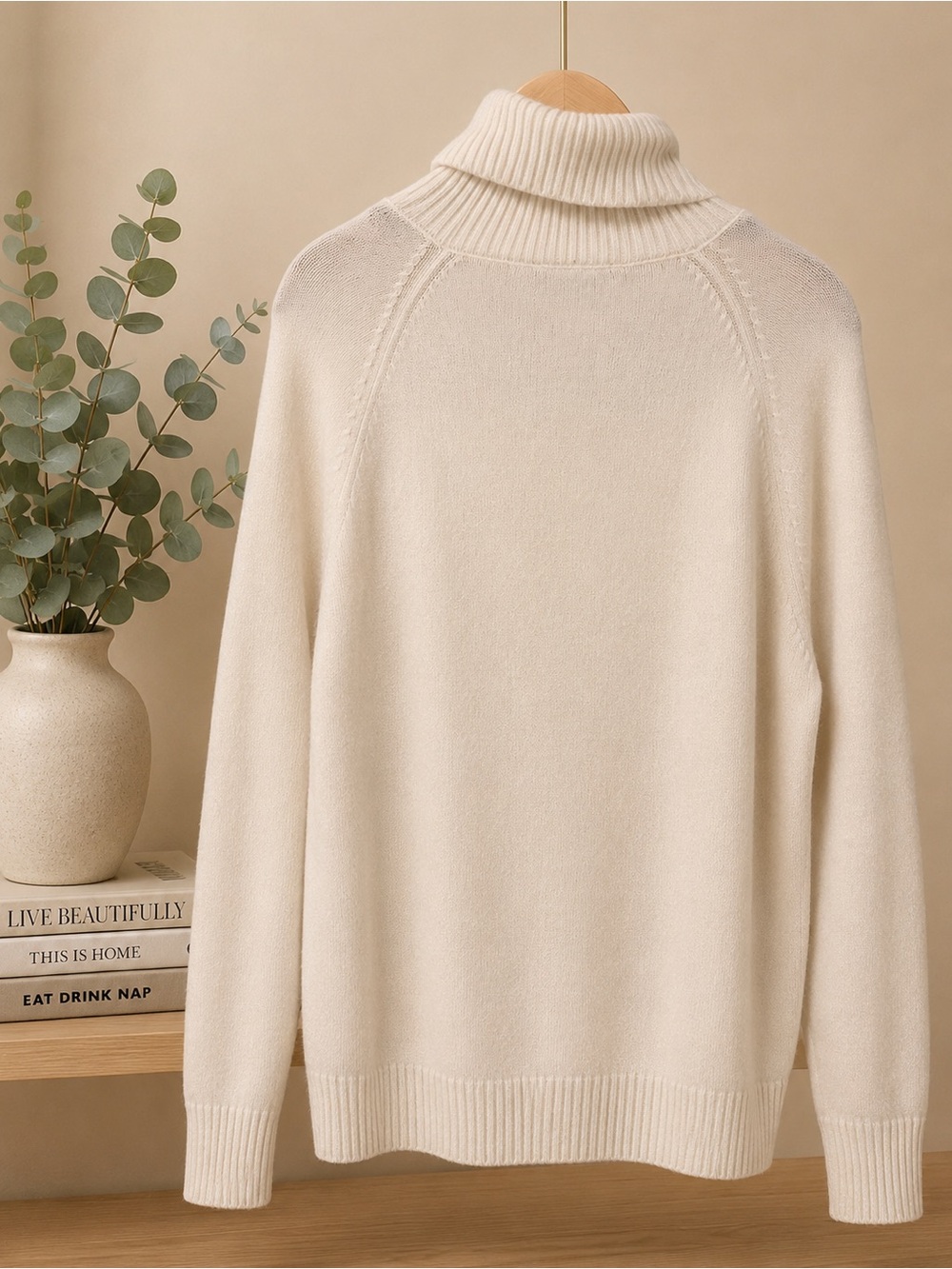 Ann Taylor Cream Turtleneck Sweater - Soft Relaxed Knit-like new no tags ✨✨✨ - Picture 3 of 4